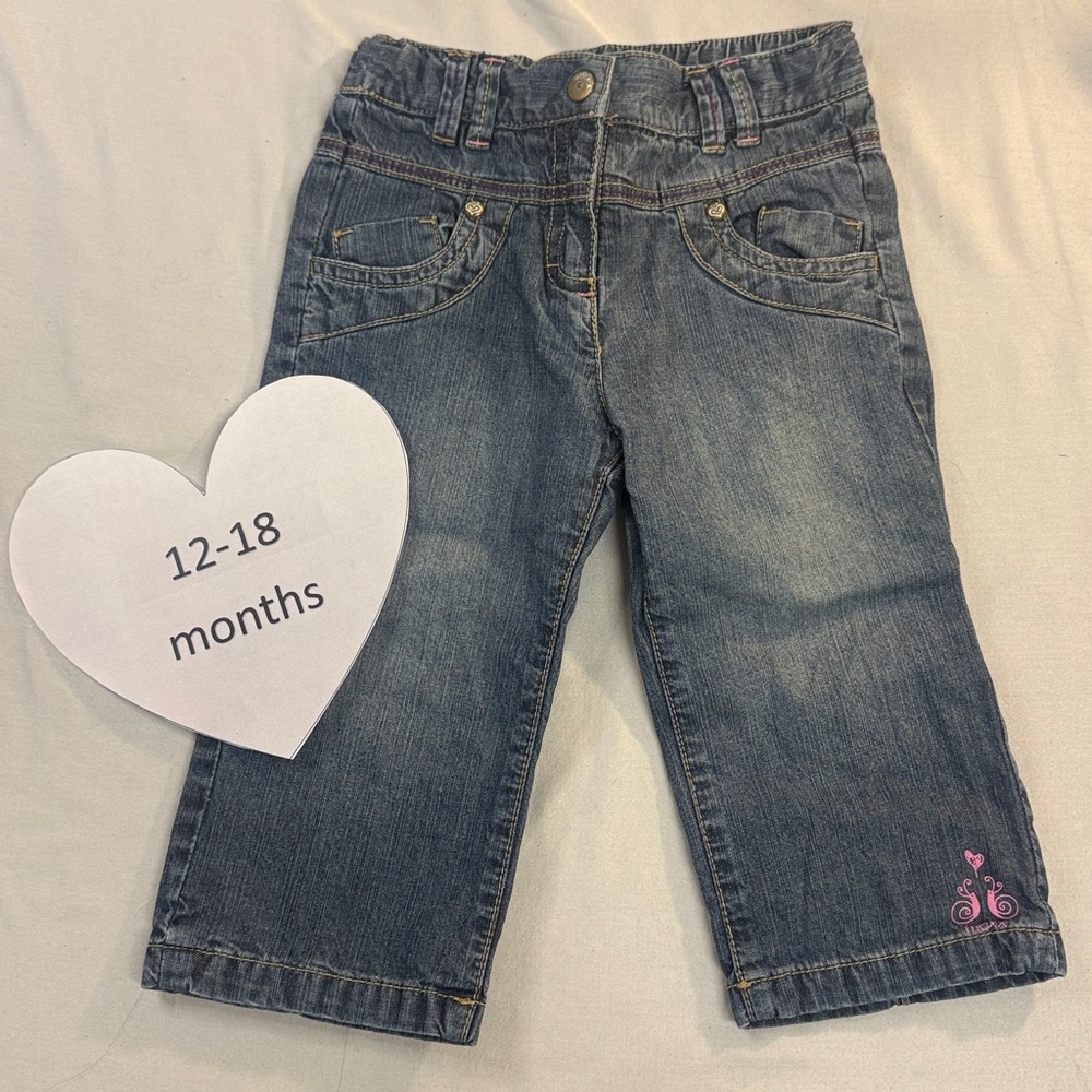 Mexx Blue lined Jeans with Elastic adjustable Waistband